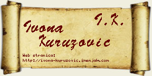 Ivona Kuruzović vizit kartica